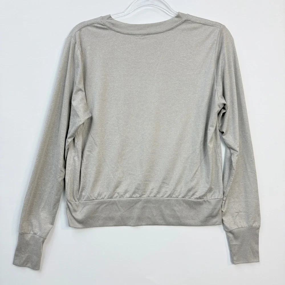 Vuori Daydream Crew Women M Heather Gray Excellent VW133 Long Sleeve Top - Picture 5 of 8